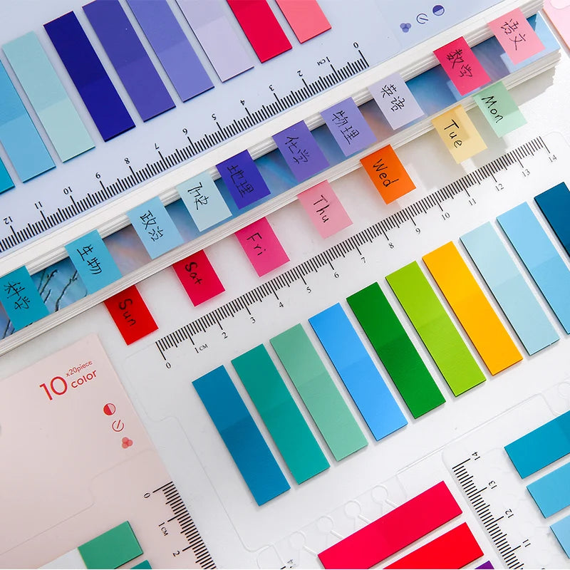 Romantische selbstklebende PET Haftnotizen 8 Designs für Büro - Schule