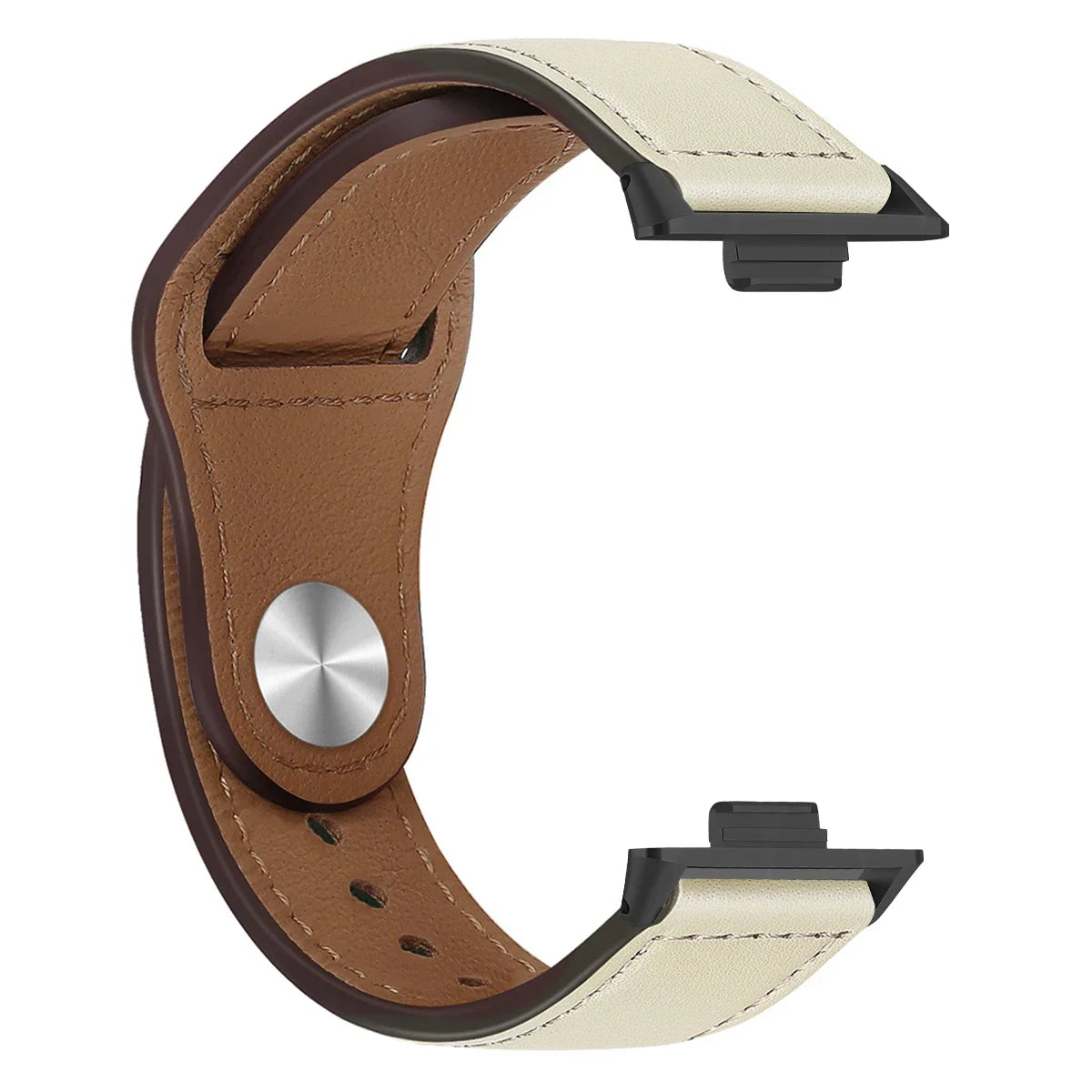 Elegantes Lederarmband für Smartwatch und Fitness Tracker-Yabubestshop