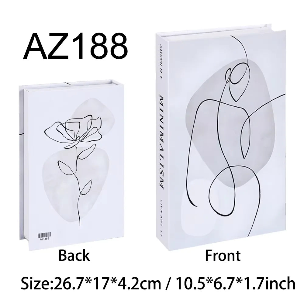 Luxus gefälschte Bücher Dekoration für Wohnzimmer Nordic Stil