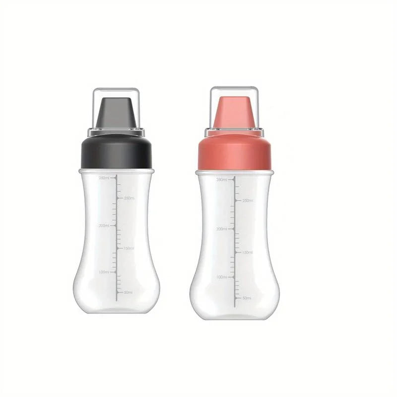 Auslaufsichere Squeeze Sauce Flasche 350ml – Nachfüllbar, 1/2/3 Stück Set