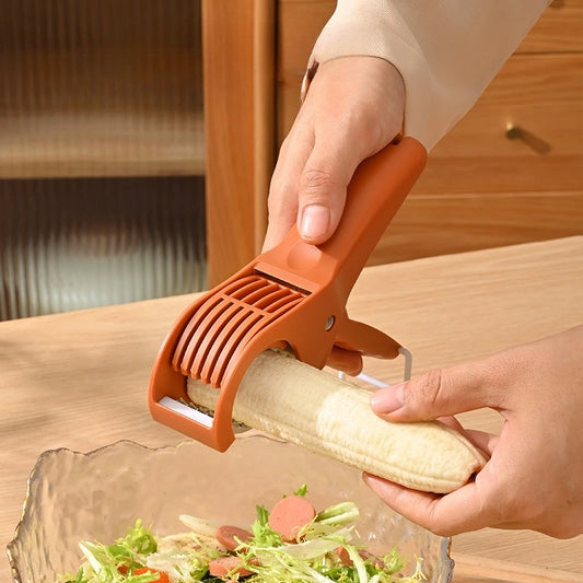 Multifunktionaler Küchenhelfer aus Edelstahl zum Schneiden von Gemüse, Obst, Gurken, Salat, Bananen und Frühlingszwiebeln-Yabubest - Home & More