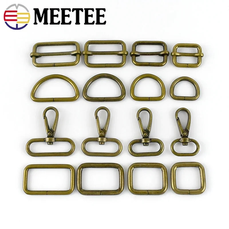 Metallring Schnalle 20-38mm Gurtband Verschlüsse 2 oder 5 Stück Set