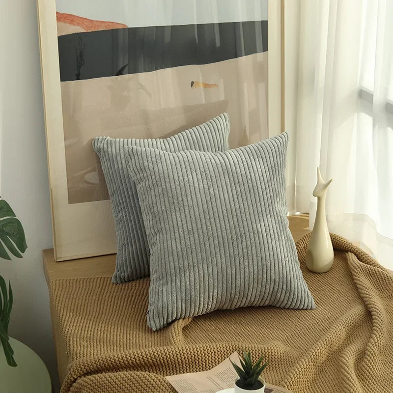 Cord Kissenbezug 40x40 45x45 50x50 cm weicher Plüsch Flanell Kissenbezug