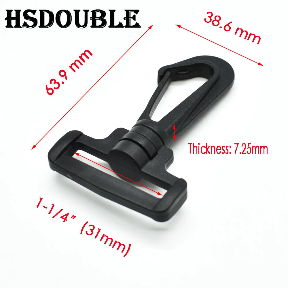 Vielseitiger Kunststoff Drehkarabiner Seitenschnalle für Rucksäcke