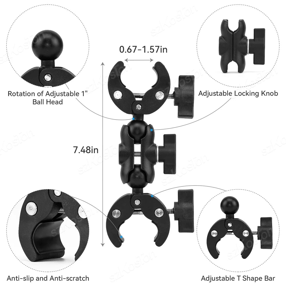 Universelle Doppel Kugelkopf Halterung für Action Kameras