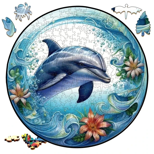 Anspruchsvolles Landschafts Holzpuzzle für Dekoration und Spiel