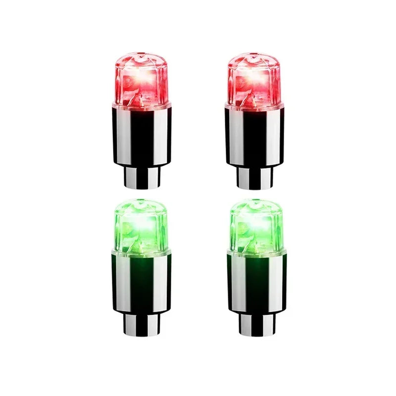 LED Radlichter bunte Reifen Ventilkappen 2 4 8 Stück für Auto Motorrad