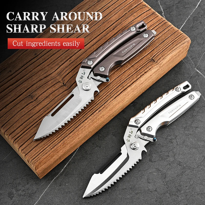 Multifunktionale Edelstahl Küchenschere für Fleisch Fisch und Gemüse