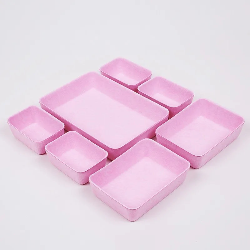 Praktischer 7-teiliges Filz Organizer Set für Schreibtisch