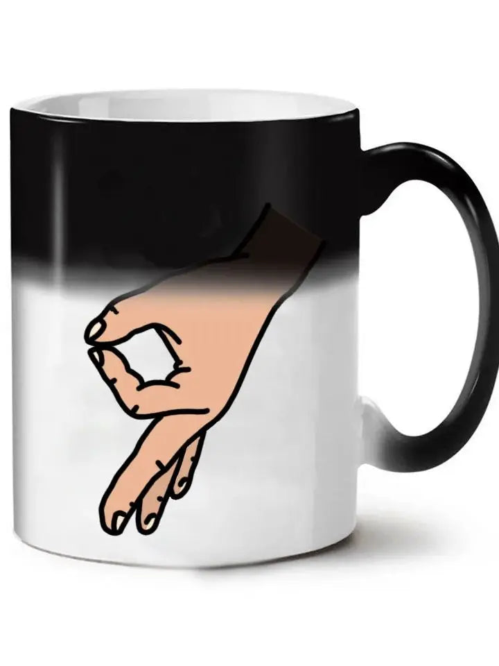 Kreative Kaffeetasse mit Farbwechsel durch Temperatur – Freunde Geschenk-Yabubest - Home & More