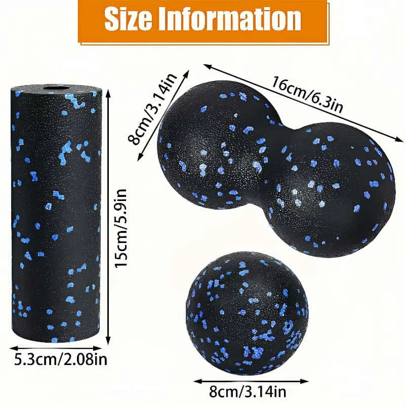 Multifunktionales EPP-Schaumstoff-Trainingsset mit Massagebällen für Yoga Fitness