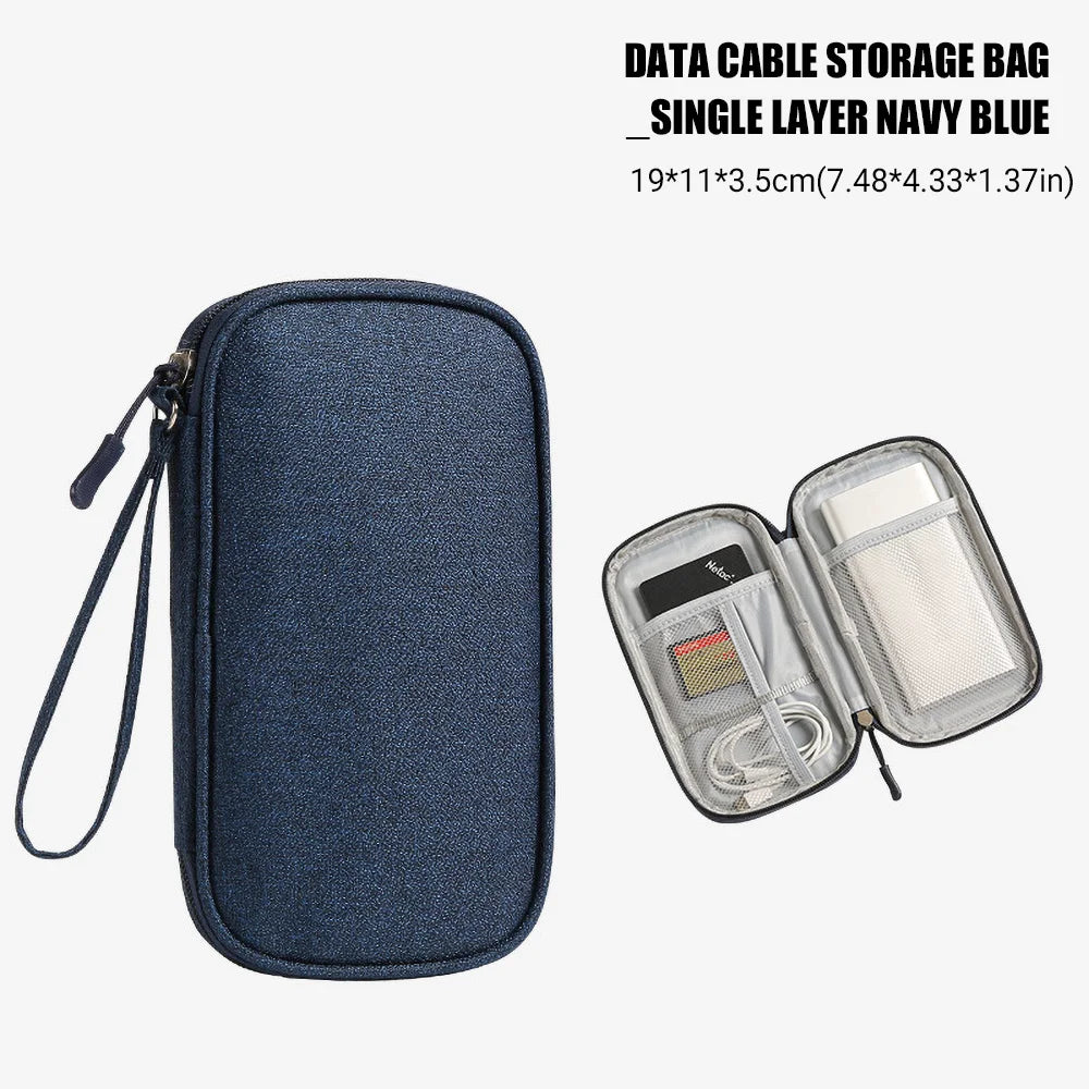 Reise Organizer Tasche für Kabel USB Ladegerät Wasserdicht Tragbar Mehrschichtig