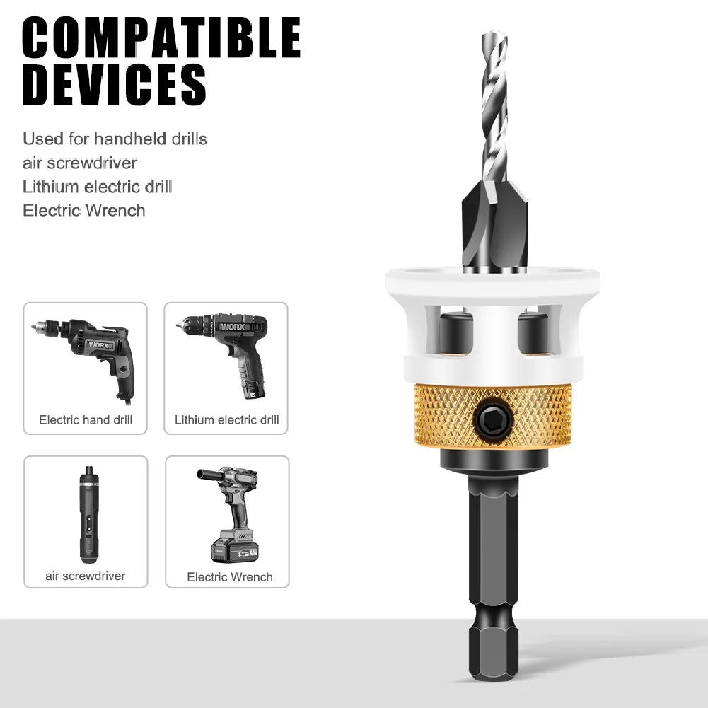 Verstellbarer Sechskant- und Vierkant-Blindlochbohrer für Holzbearbeitung