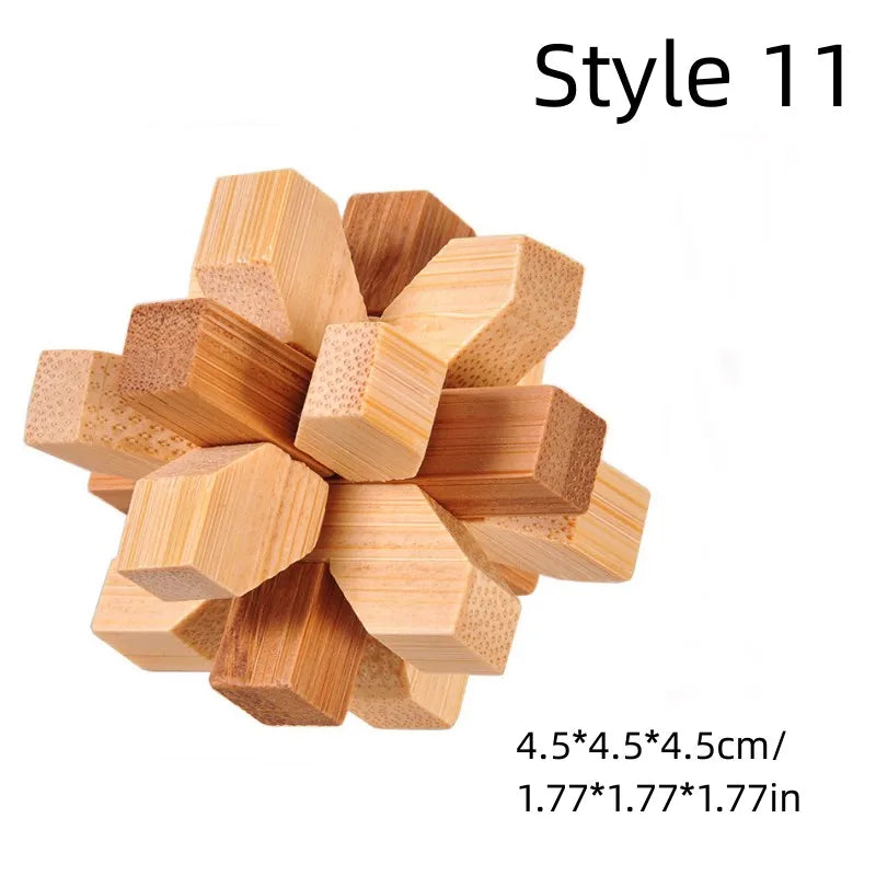 Holz Kong Ming Lock 3D Puzzle Montessori Spielzeug Kinder-Yabubest - Home & More
