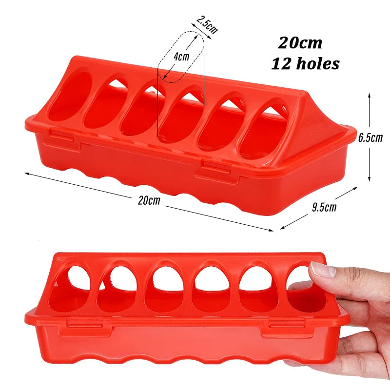 Kunststoff-Flip-Top-Futterspender für Geflügel vielseitig und praktisch