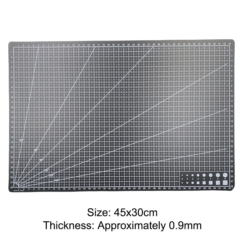 A3 PVC Schneidematte Einseitig geeignet für Patchwork Nähen DIY Leder