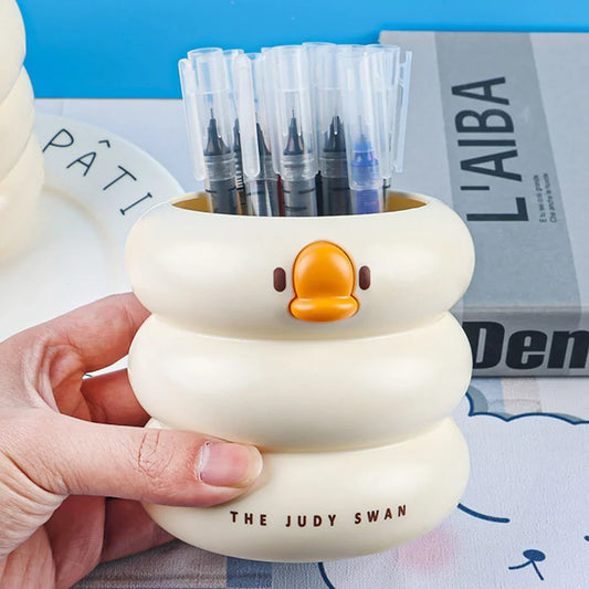 Cartoon Stift Organizer großer Kunststoff Stifthalter multifunktional rund
