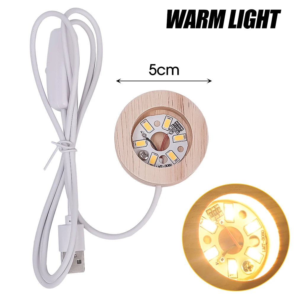 LED Holz Display Ständer zur stilvollen Präsentation von Kunst