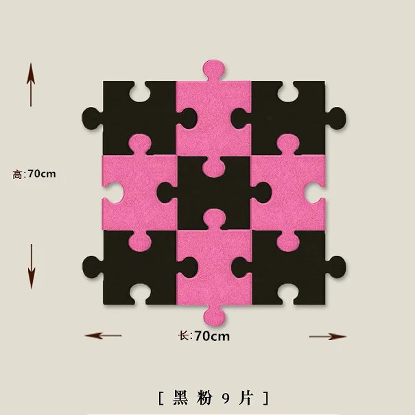 3D Puzzle Filzbrett Wandaufkleber Nachrichtentafel Kork Anzeigetafel