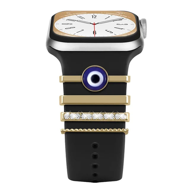 Dekoration für Apple Watch Band Ultra2 10 9 8 Diamant Schmuck Armband Zubehör für Samsung/Huawei Uhr 20/22mm Armband Charms-Yabubest - Home & More