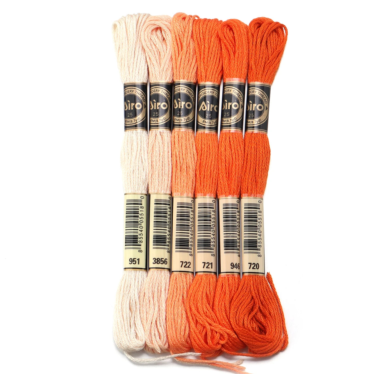 Umfangreiches Set Stickgarn für Handarbeiten mit bunten Farben