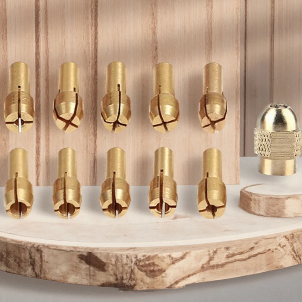 11-teiliges Mini Bohrfutter Set für präzises Arbeiten mit Drehwerkzeugen
