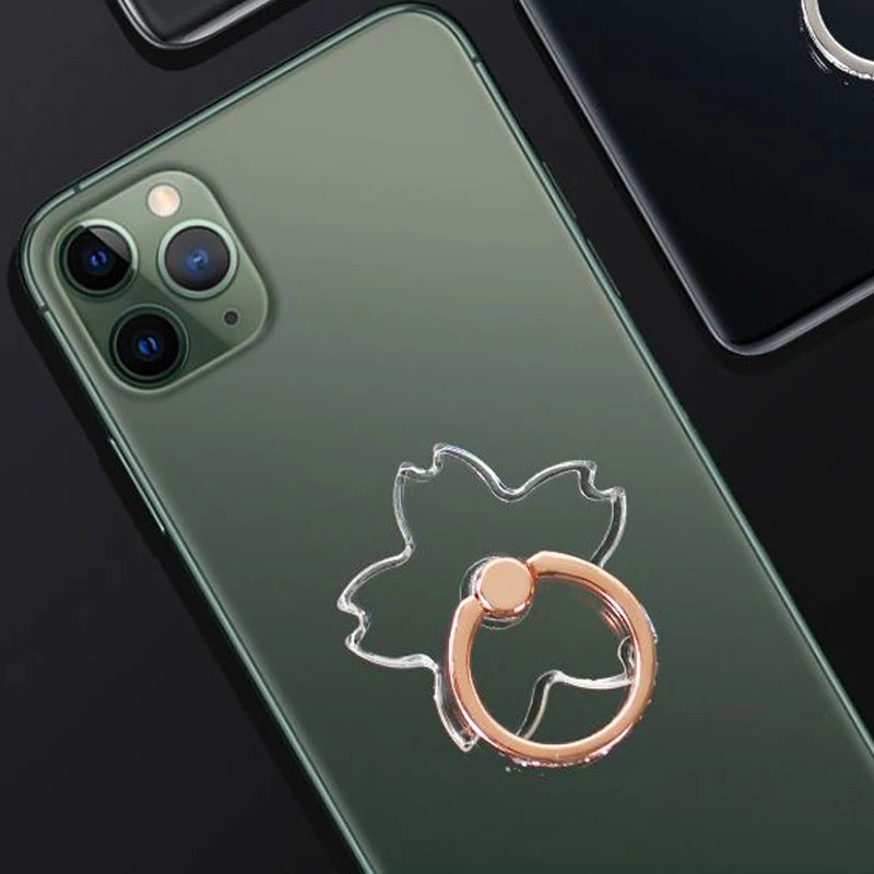 Transparenter Handy Ringhalter Ständer 360 Grad Fingergriff für Hüllen