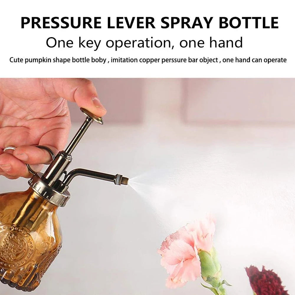 Vintage Glas Pflanzensprüher Gießkanne für Indoor Gartenarbeit