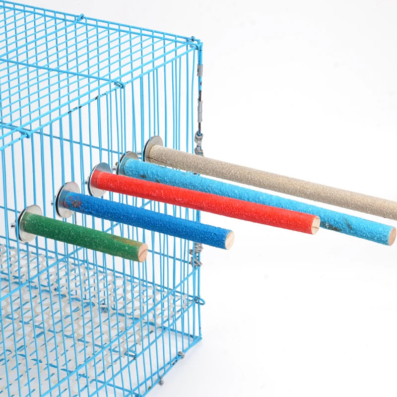 Vogel Kauspielzeug Sitzstange Holz für Papagei Käfig 10-30cm Varianten