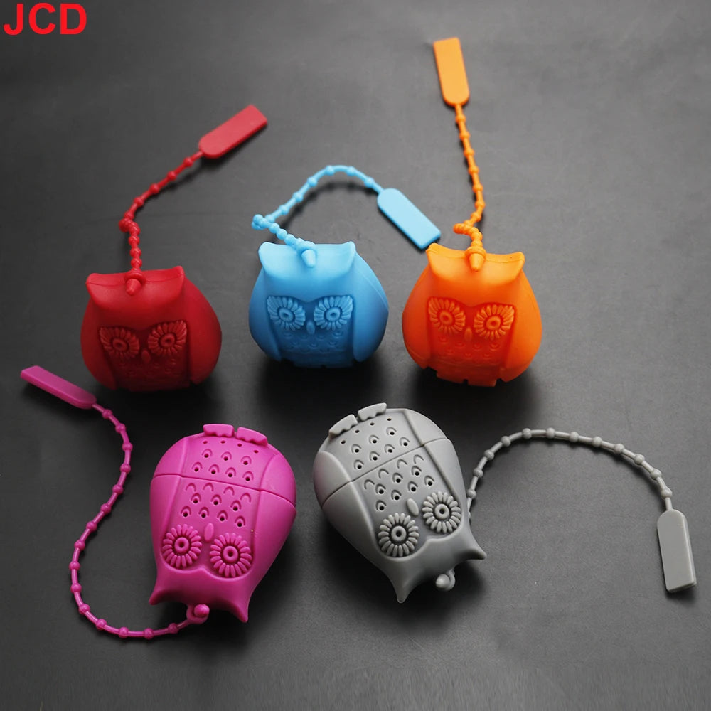 Praktischer Silikon Teefilter in Erdbeer und Zitronenform für losen Tee