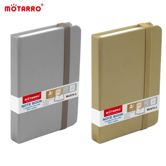 A7 Notizbuch Mini Memo Block Silber Gold für Schüler - Bürobedarf