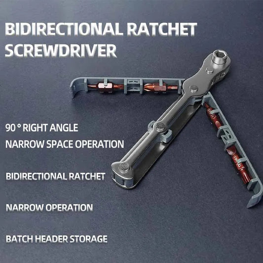 Kompakter bidirektionaler Ratschen Schraubendreher für Heimwerker
