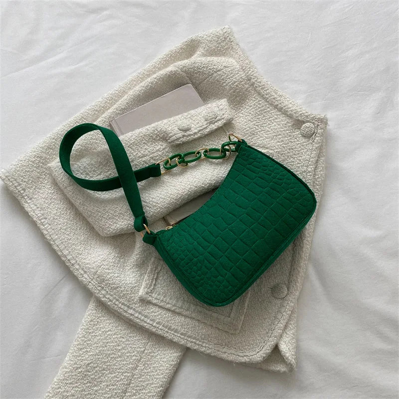 Luxuriöse Damen-Tasche im Halbmond-Design – leichte, elegante PU Tote für Alltag