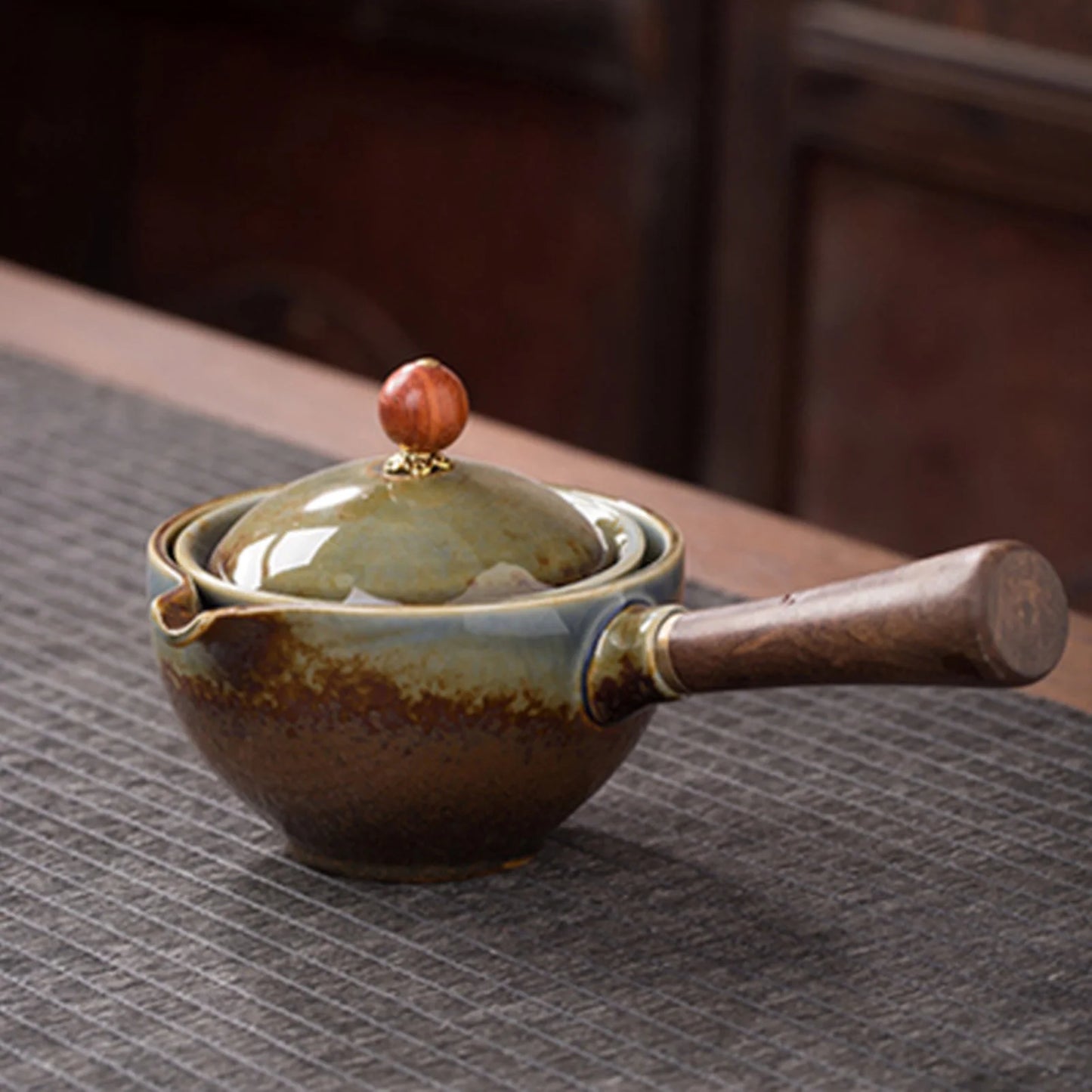 Keramik Teekanne mit 360 Grad Drehung und 160ml Fassungsvermögen