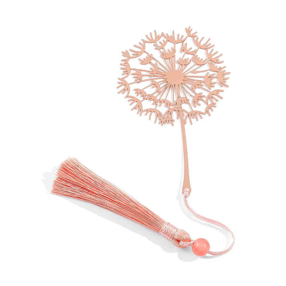 Hohles Messing-Lesezeichen mit Blumenmotiv für Buchliebhaber