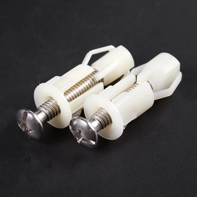 2x WC Sitz Schrauben Kunststoff 38x5mm – DIY Scharnier Reparatur Werkzeug