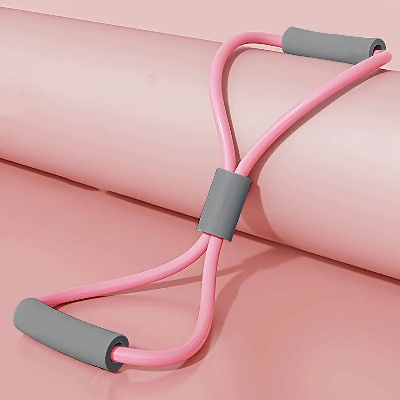 Elastisches 8 Form Fitnessband für Schulter Brust Workout Training