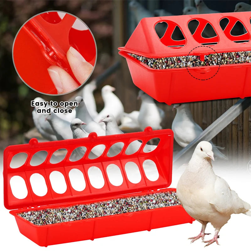 Kunststoff-Flip-Top-Futterspender für Geflügel vielseitig und praktisch