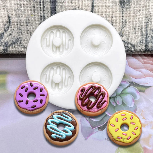 Donut-Silikonform für Cupcakes, Fondant und Kuchendekoration