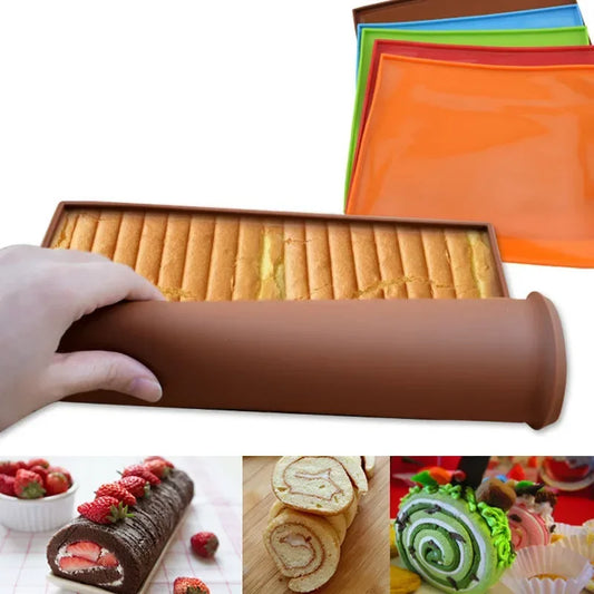 Silikon Backmatte Antihaft Swiss Roll Pad für Kuchen Macaron Backen