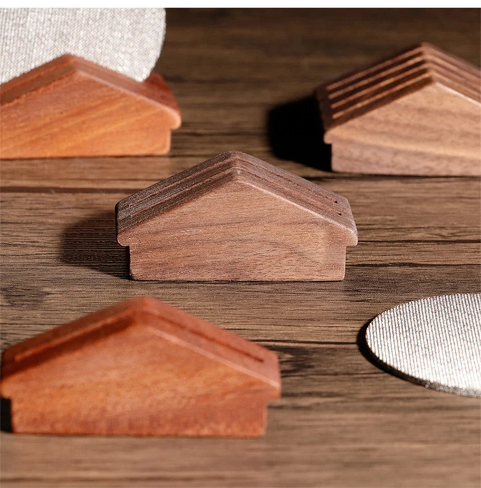 Wiederverwendbarer Holz Kaffeefilterhalter für Espresso Siebträger