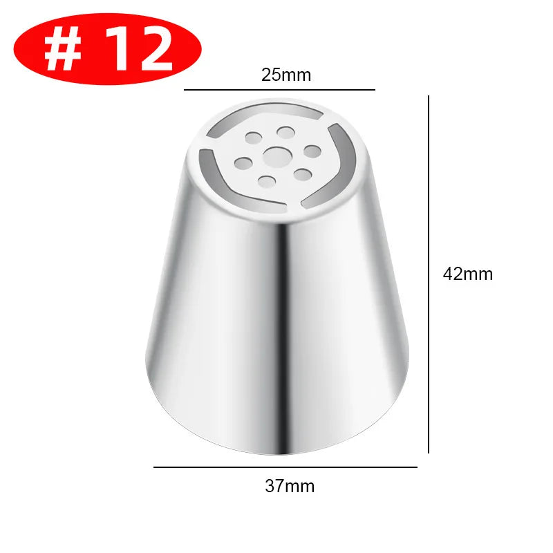 Premium Edelstahl Spritztüllen Set – 30+ Backdüsen für kreative Gebäck-Deko