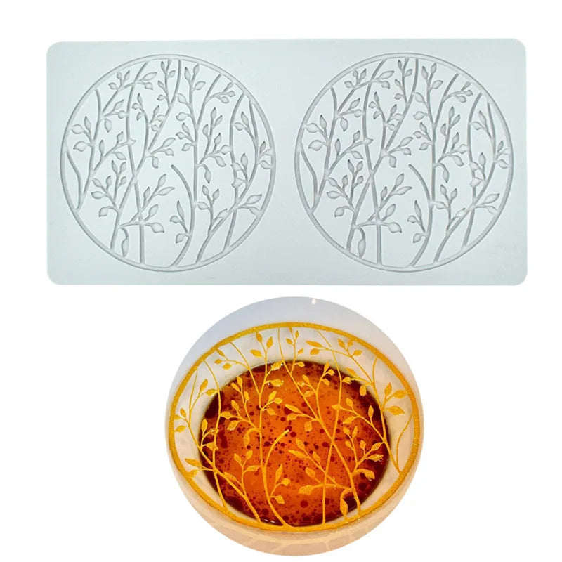 Silikon Backmatte runder Spitzenkranz für Kuchen Dekoration Form