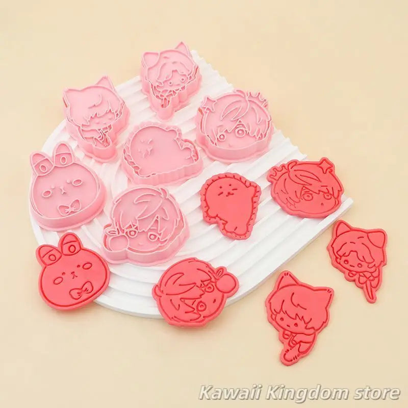 Keksform mit Anime Rändelwerkzeug für kreative Kekse