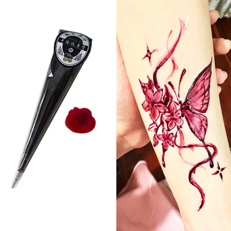 Indische Henna Creme Temporäre Tattoo Paste Semi-permanente Farbe