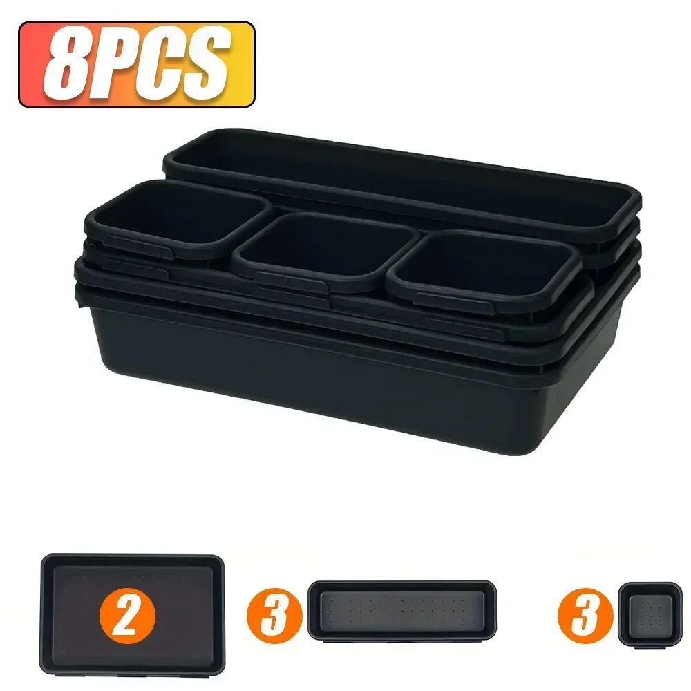 Werkzeugkasten Organizer Set mit Schubladenablage und Trennblättern