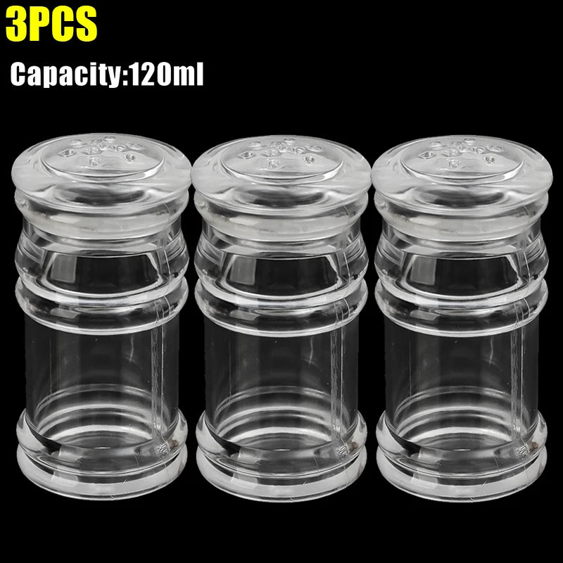 70 110 120 ml Acryl Gewürzgläser Salz Pfeffer Shaker Nachfüllbar