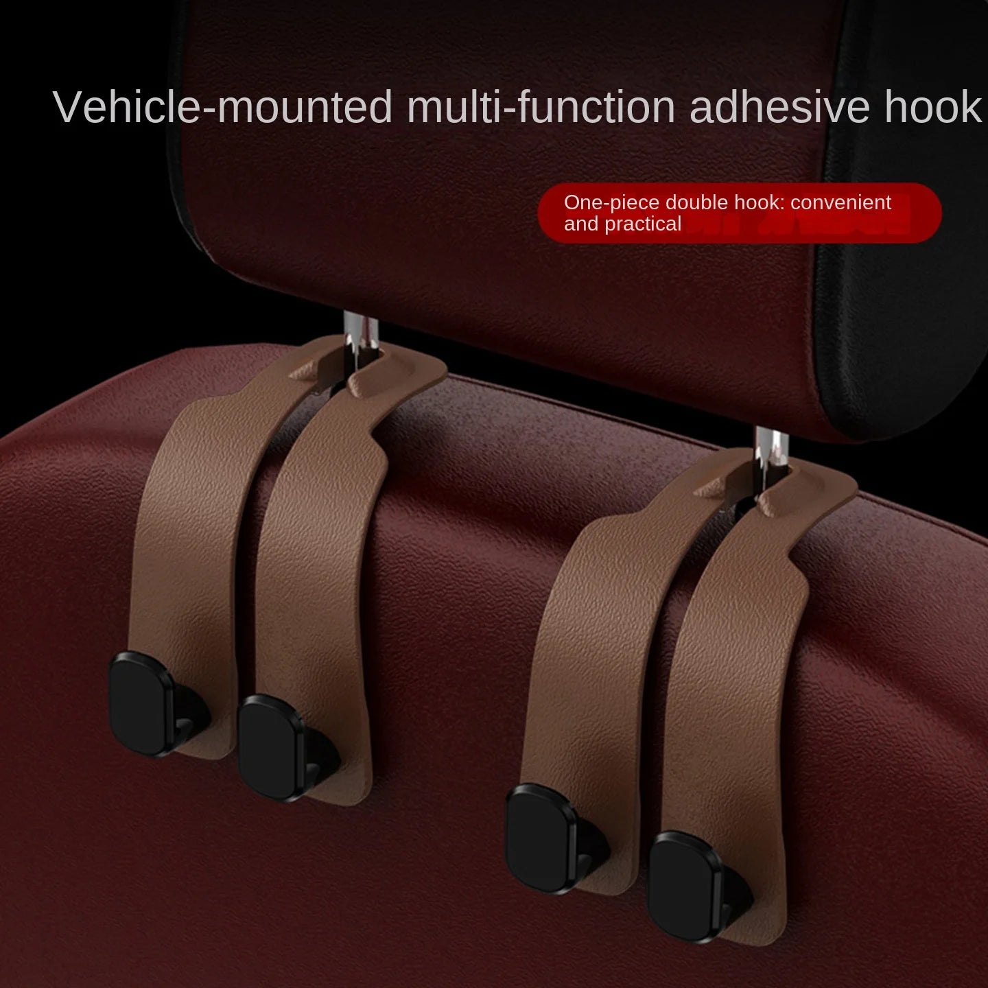 Praktischer Aufbewahrungshaken für Autositz mit Doppelhaken