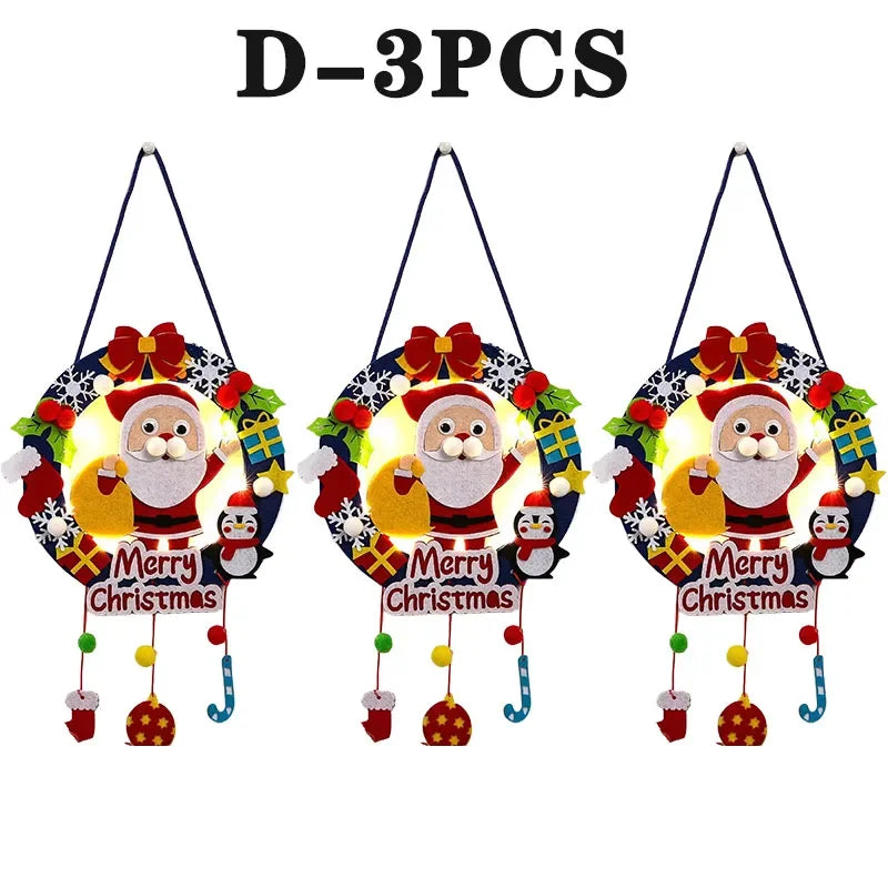 Weihnachtliches Filz Bastelset fuer kreative Dekoprojekte