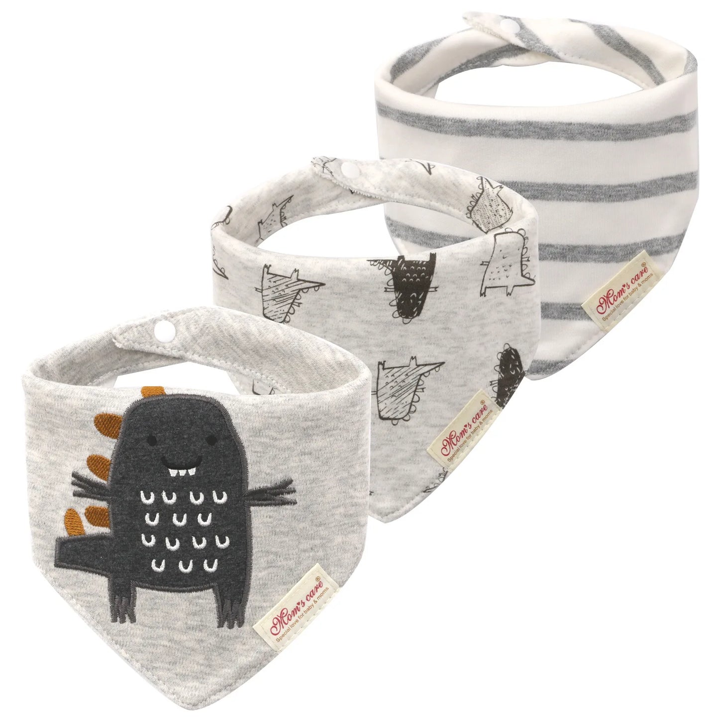 Weiches 3-teiliges Baby-Speicheltuch Set für Jungen - Mädchen – saugfähig, unisex